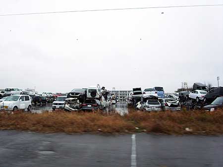 冬の石巻・南浜町の様子(宮城県石巻市南浜町 2011年12月3日)